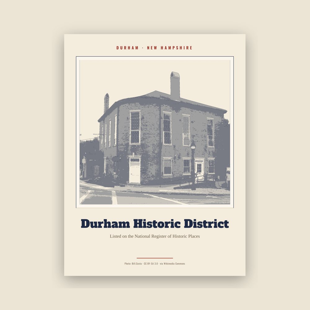Durham Durham Historic District Landmark Print