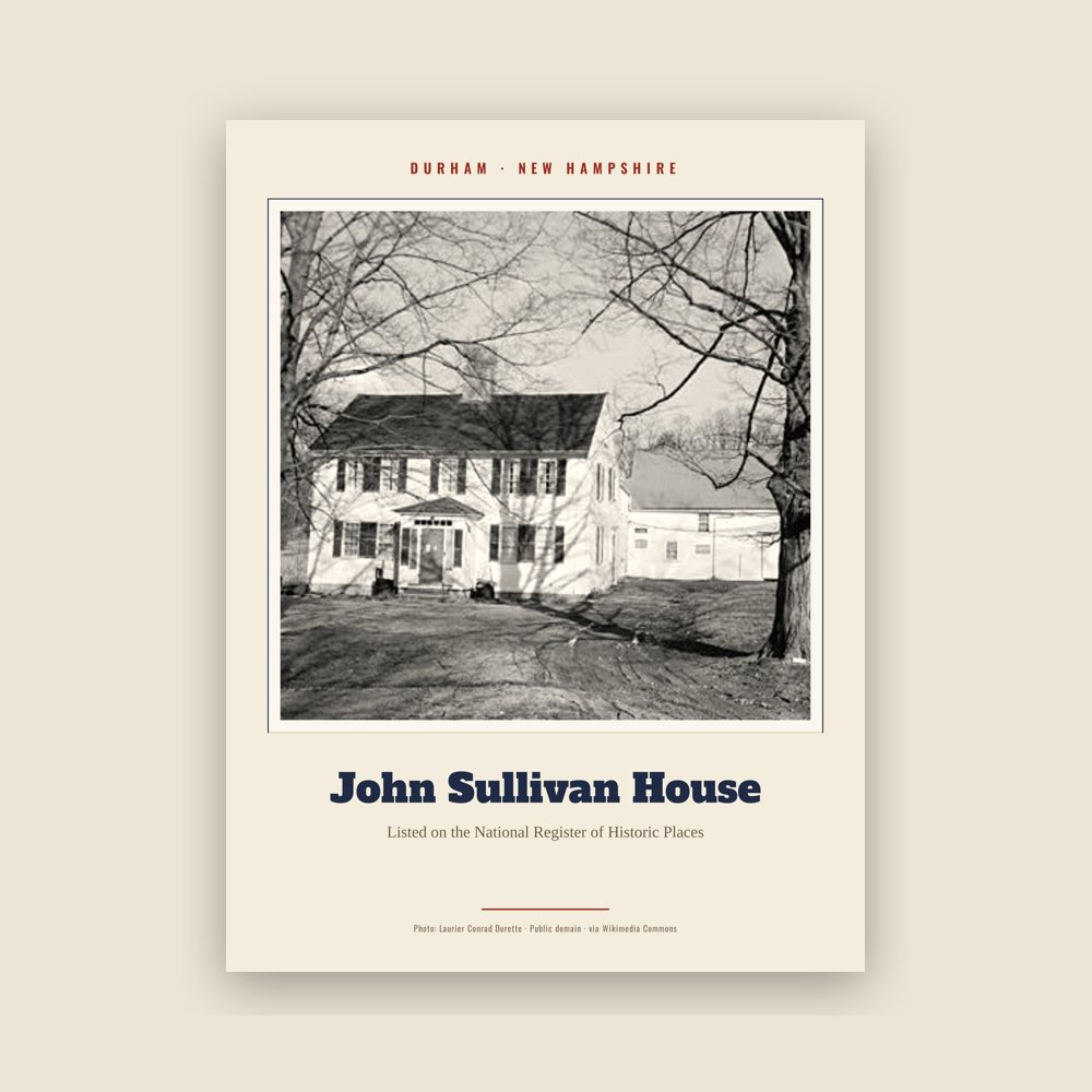 Durham John Sullivan House Landmark Print