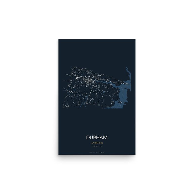 Durham Street Map Poster · Midnight