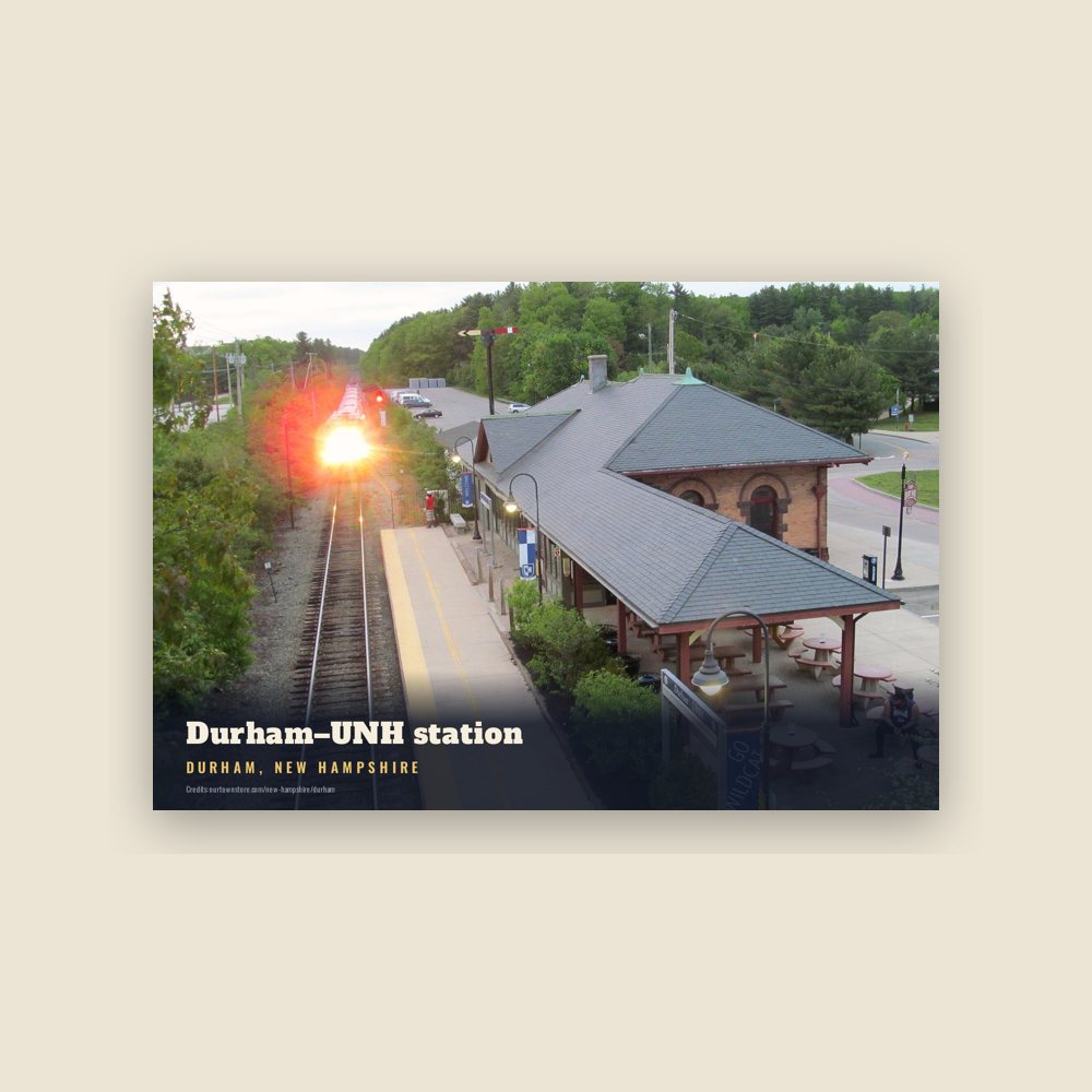 Durham Durham–UNH station Postcard