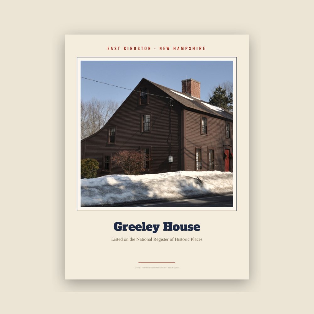 East Kingston Greeley House Landmark Print