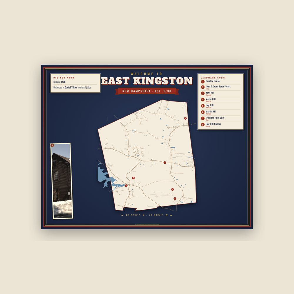 East Kingston Map Placemat