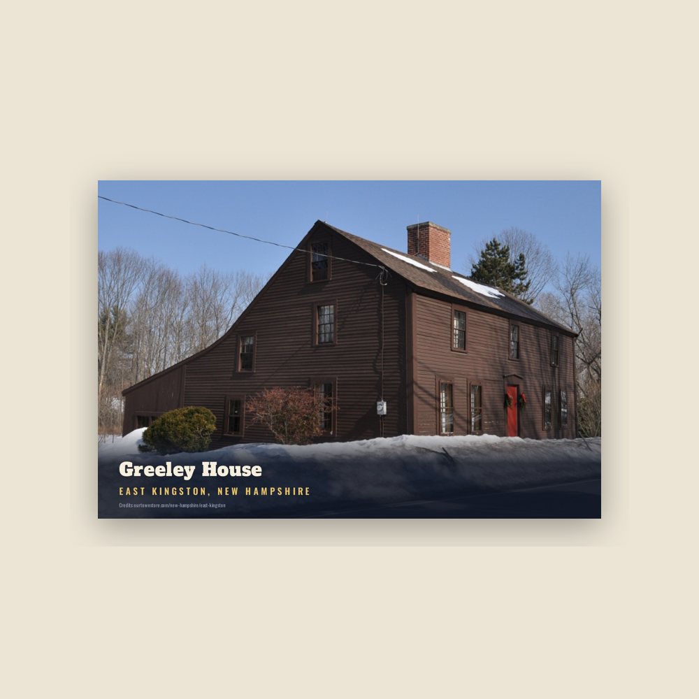 East Kingston Greeley House Postcard