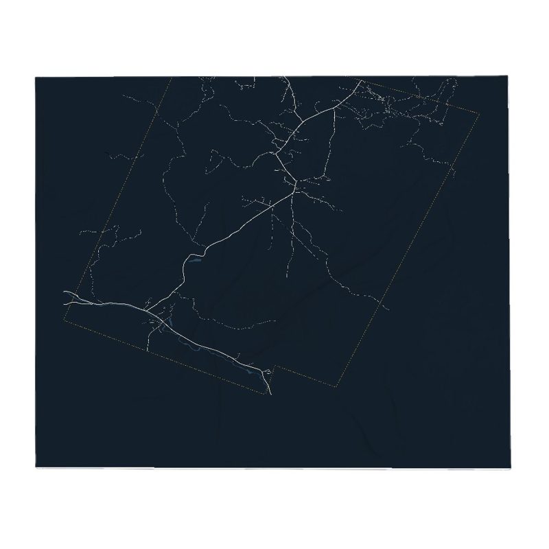 Easton Street Map Throw Blanket