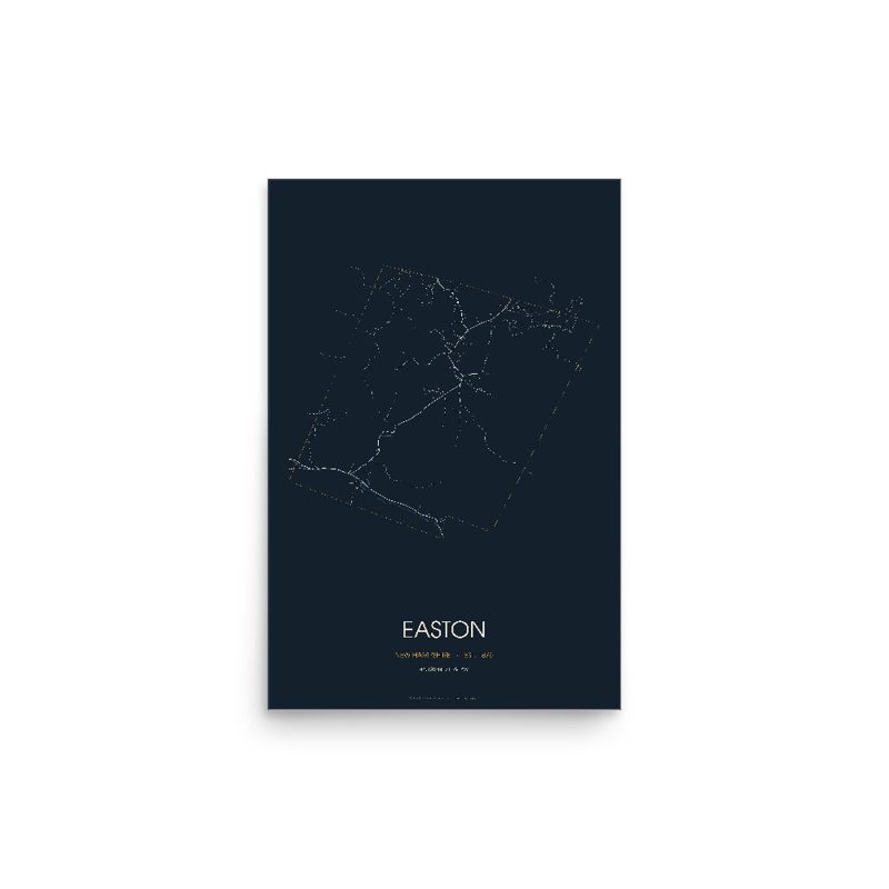 Easton Street Map Poster · Midnight