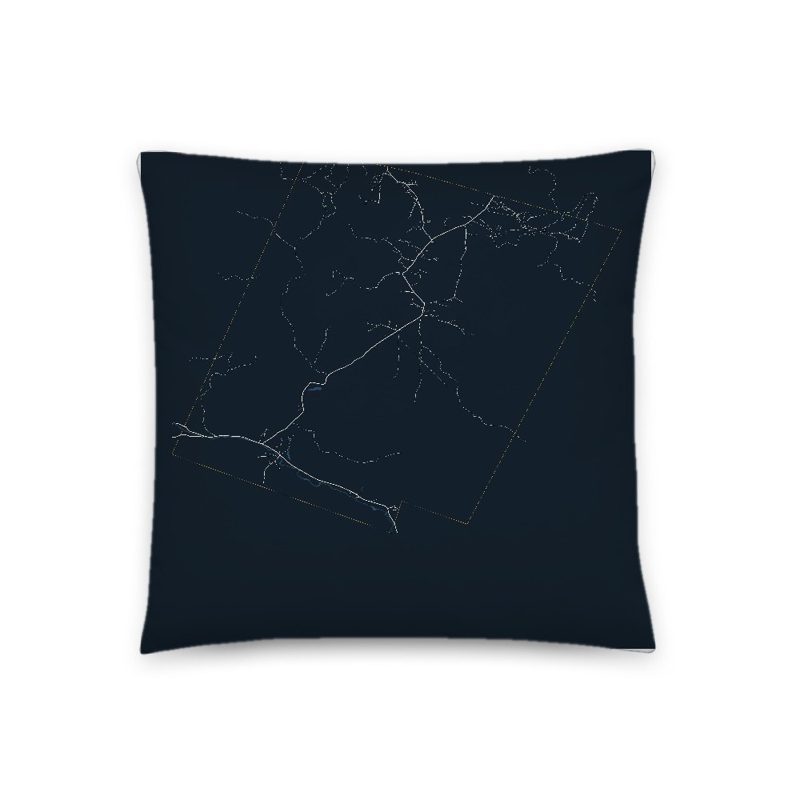 Easton Map Throw Pillow