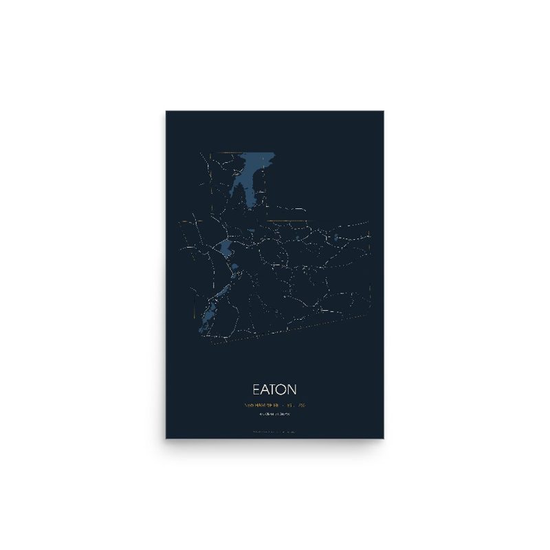 Eaton Street Map Poster · Midnight