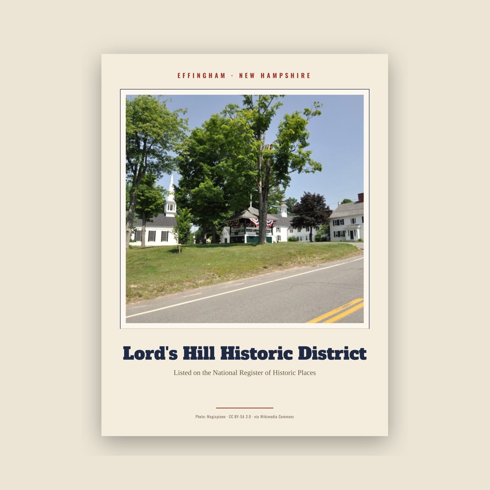 Effingham Lord's Hill Historic District Landmark Print