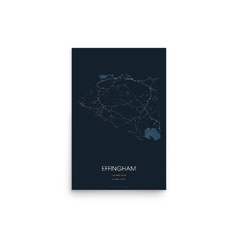 Effingham Street Map Poster · Midnight