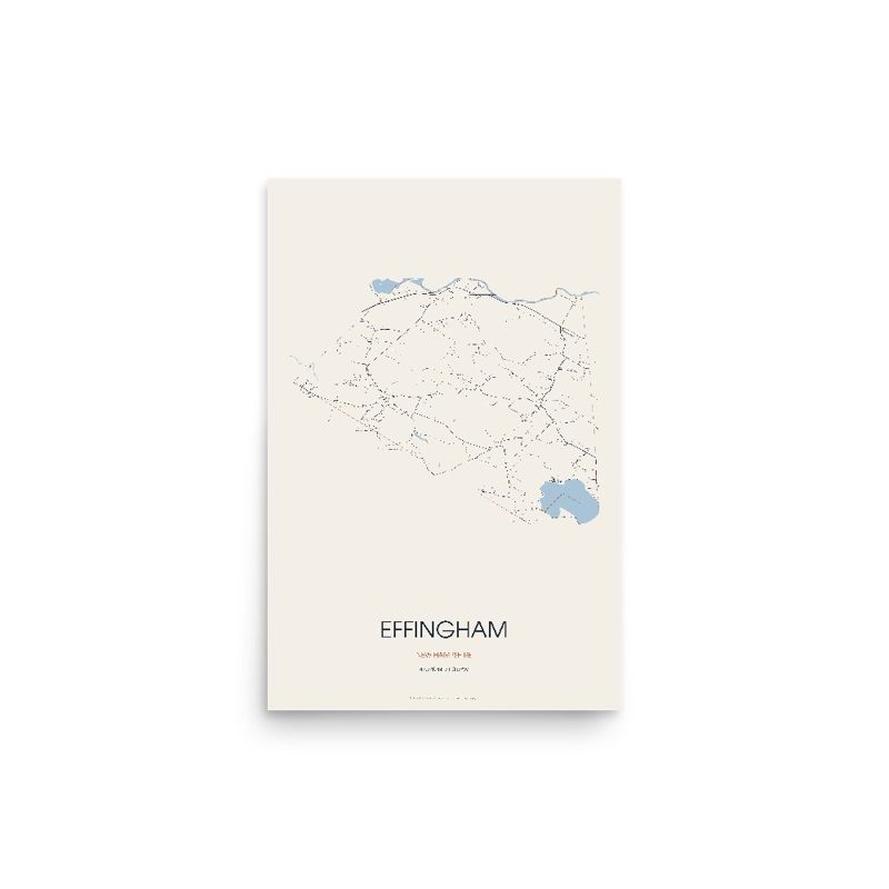 Effingham Street Map Poster · Linen
