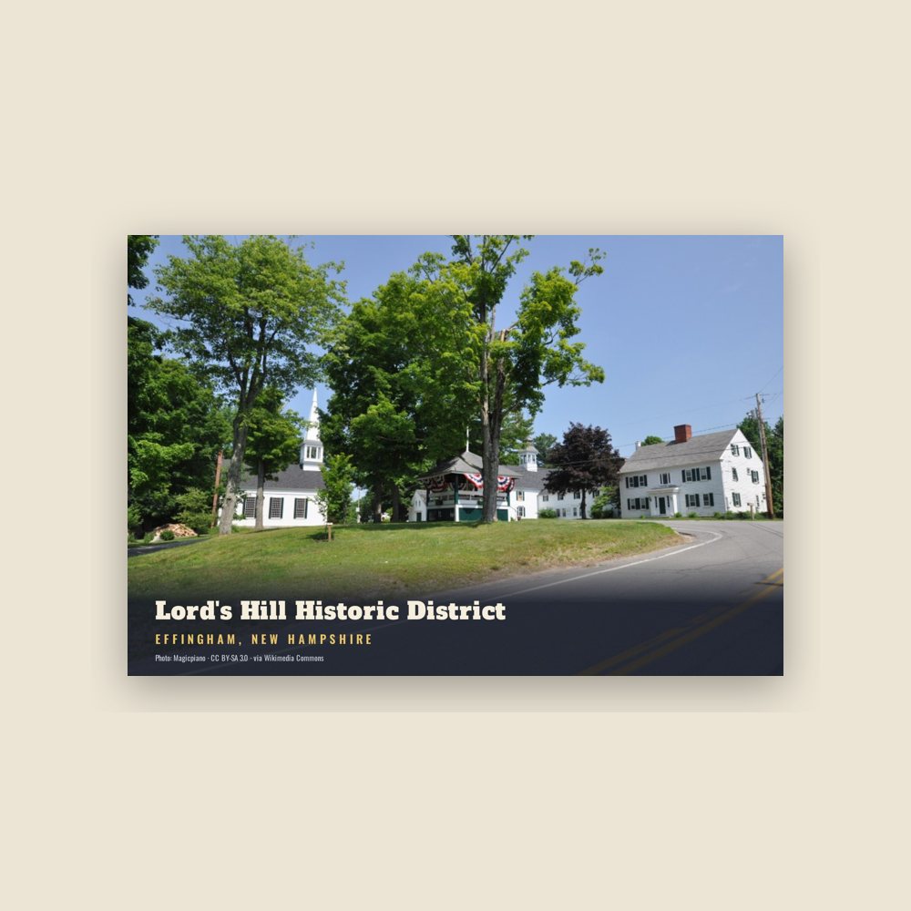 Effingham Lord's Hill Historic District Postcard