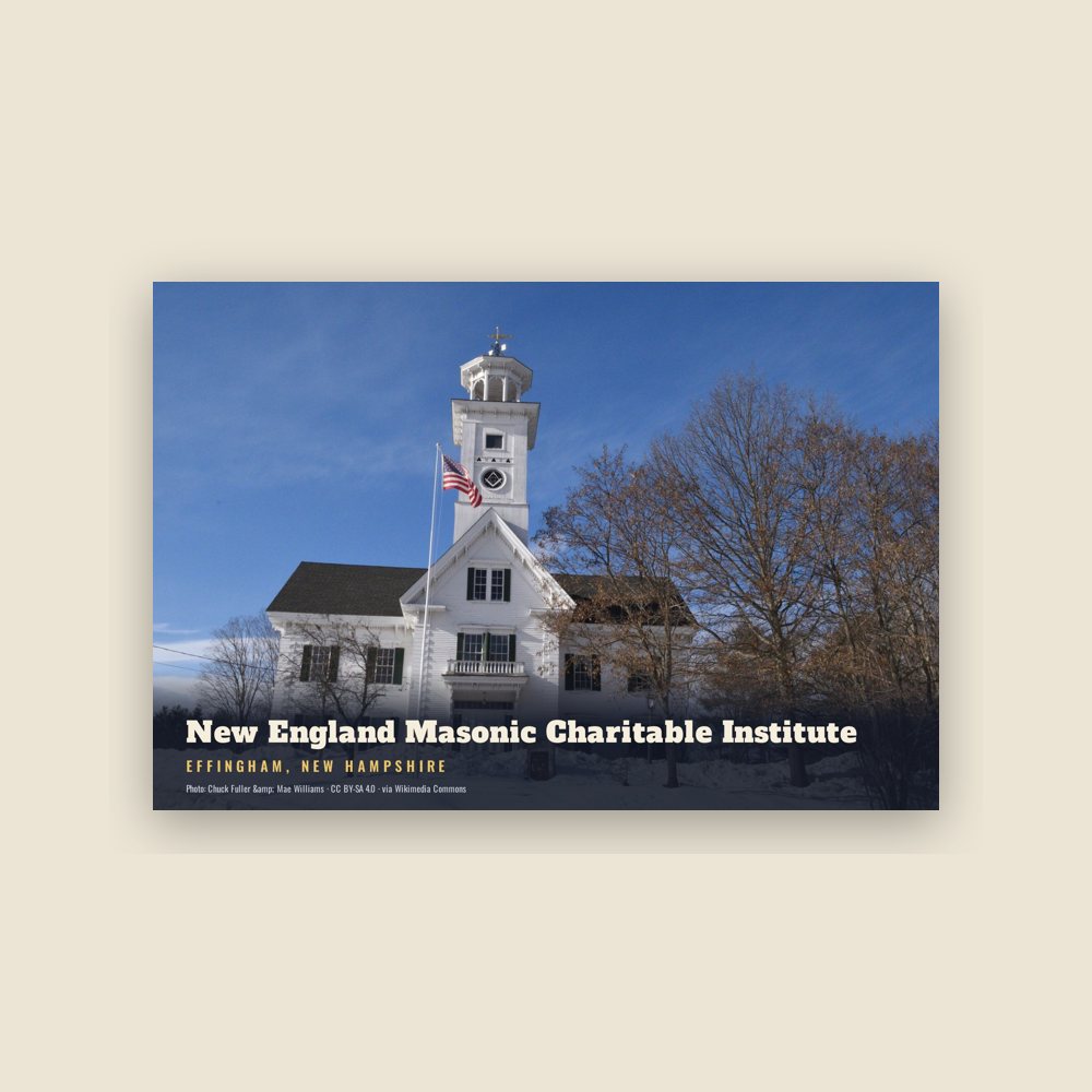 Effingham New England Masonic Charitable Institute Postcard