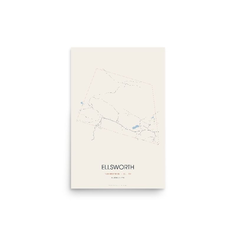 Ellsworth Street Map Poster · Linen