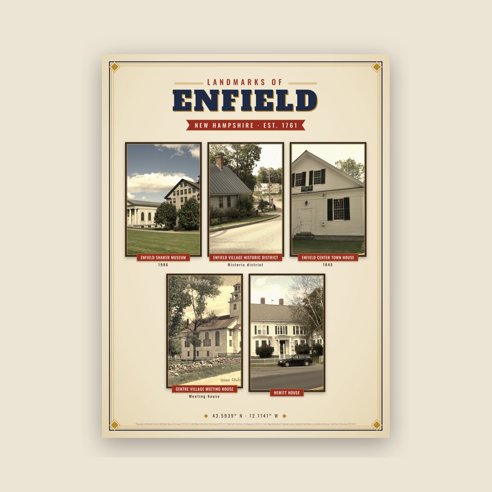 Enfield Landmarks Photo Poster