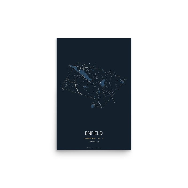 Enfield Street Map Poster · Midnight