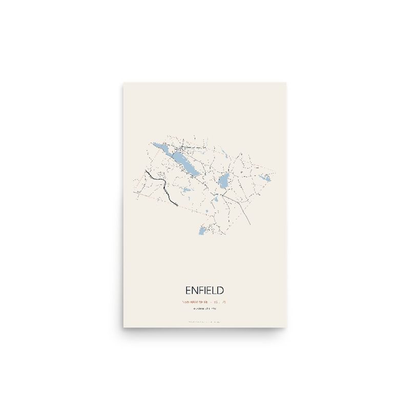 Enfield Street Map Poster · Linen