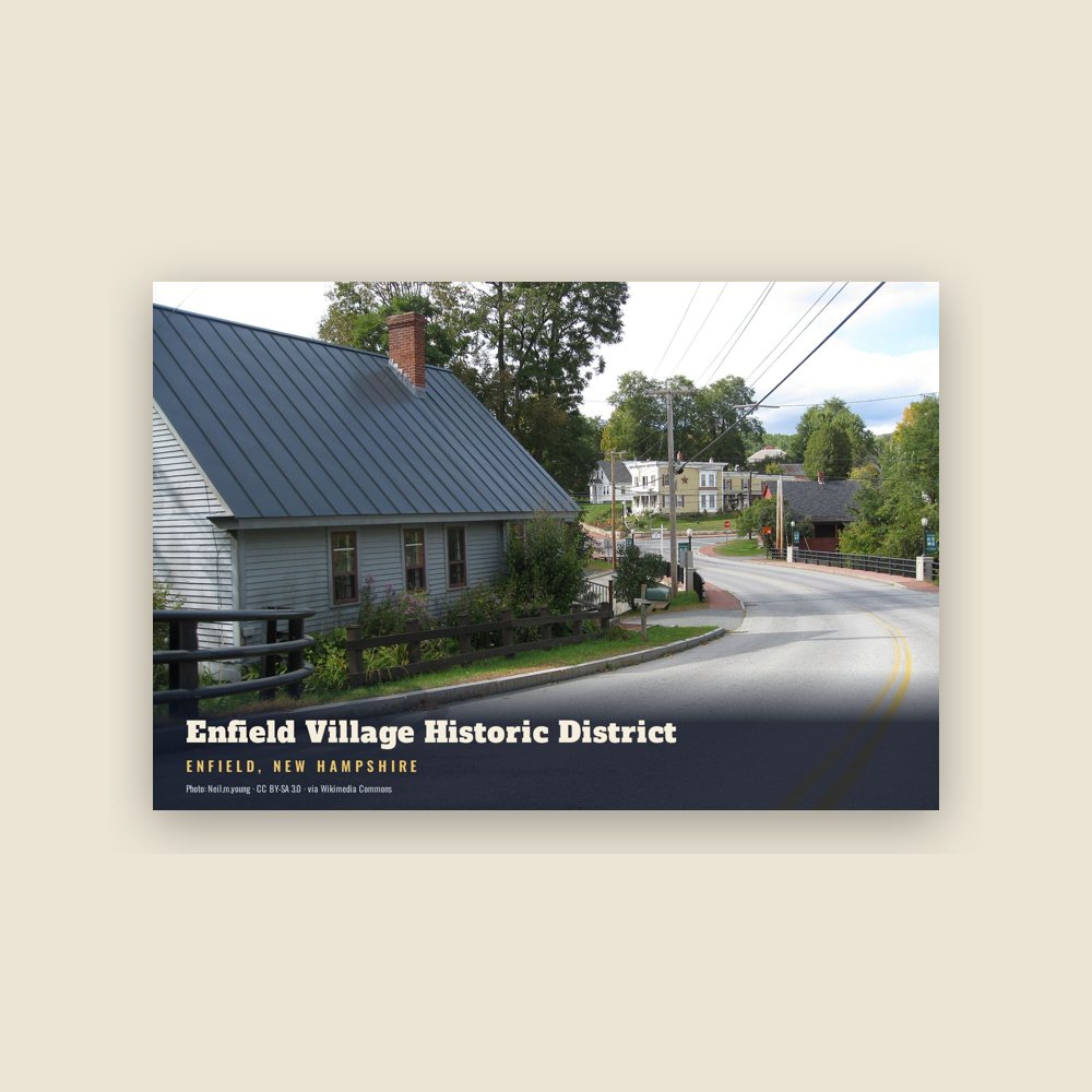 Enfield Enfield Village Historic District Postcard