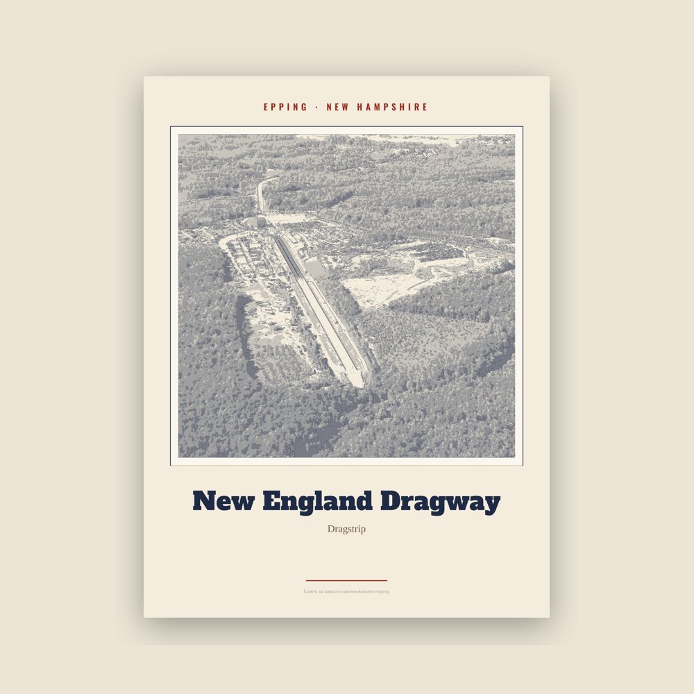 Epping New England Dragway Landmark Print