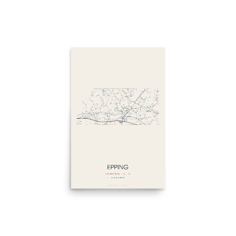 Epping Street Map Poster · Linen