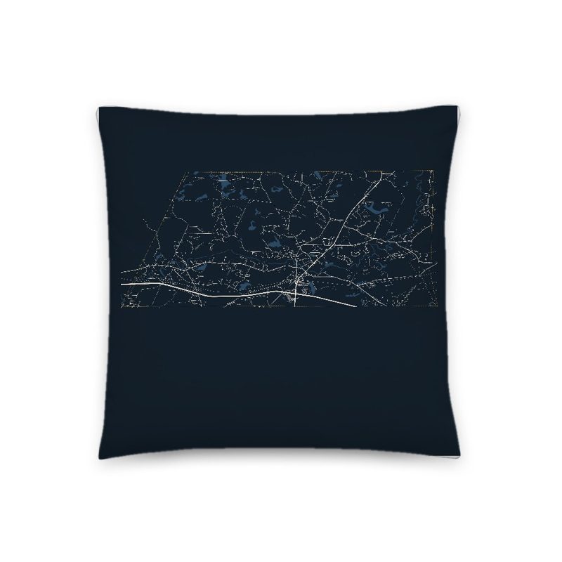 Epping Map Throw Pillow