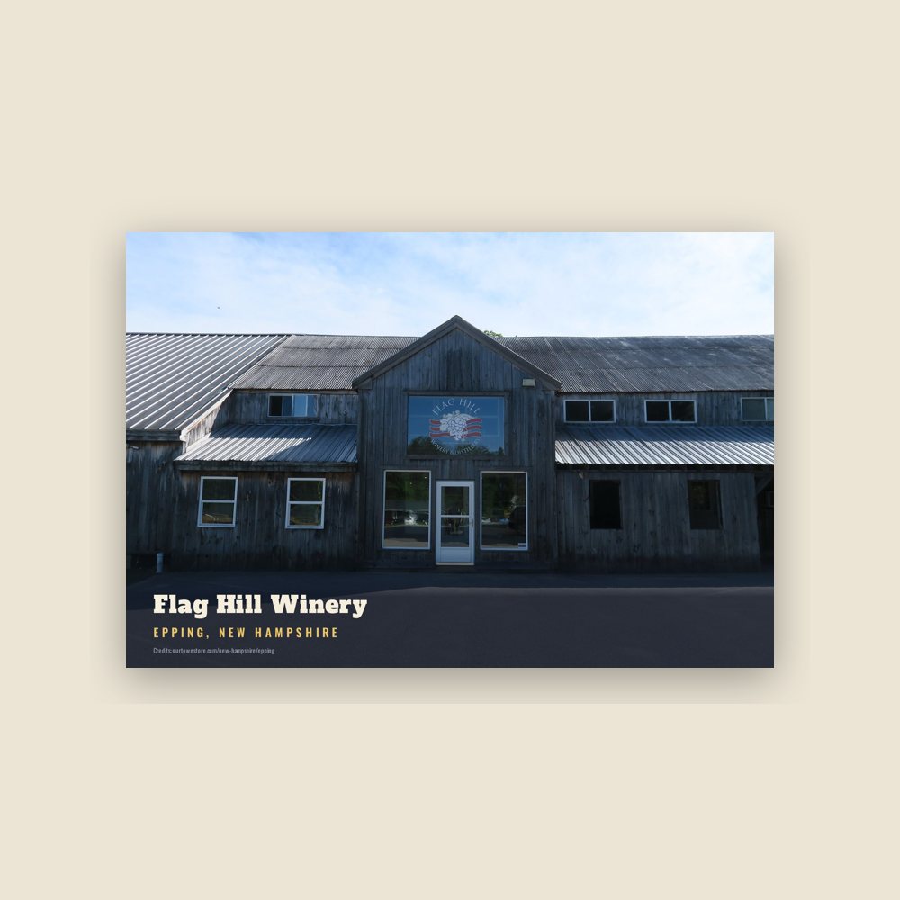 Epping Flag Hill Winery Postcard