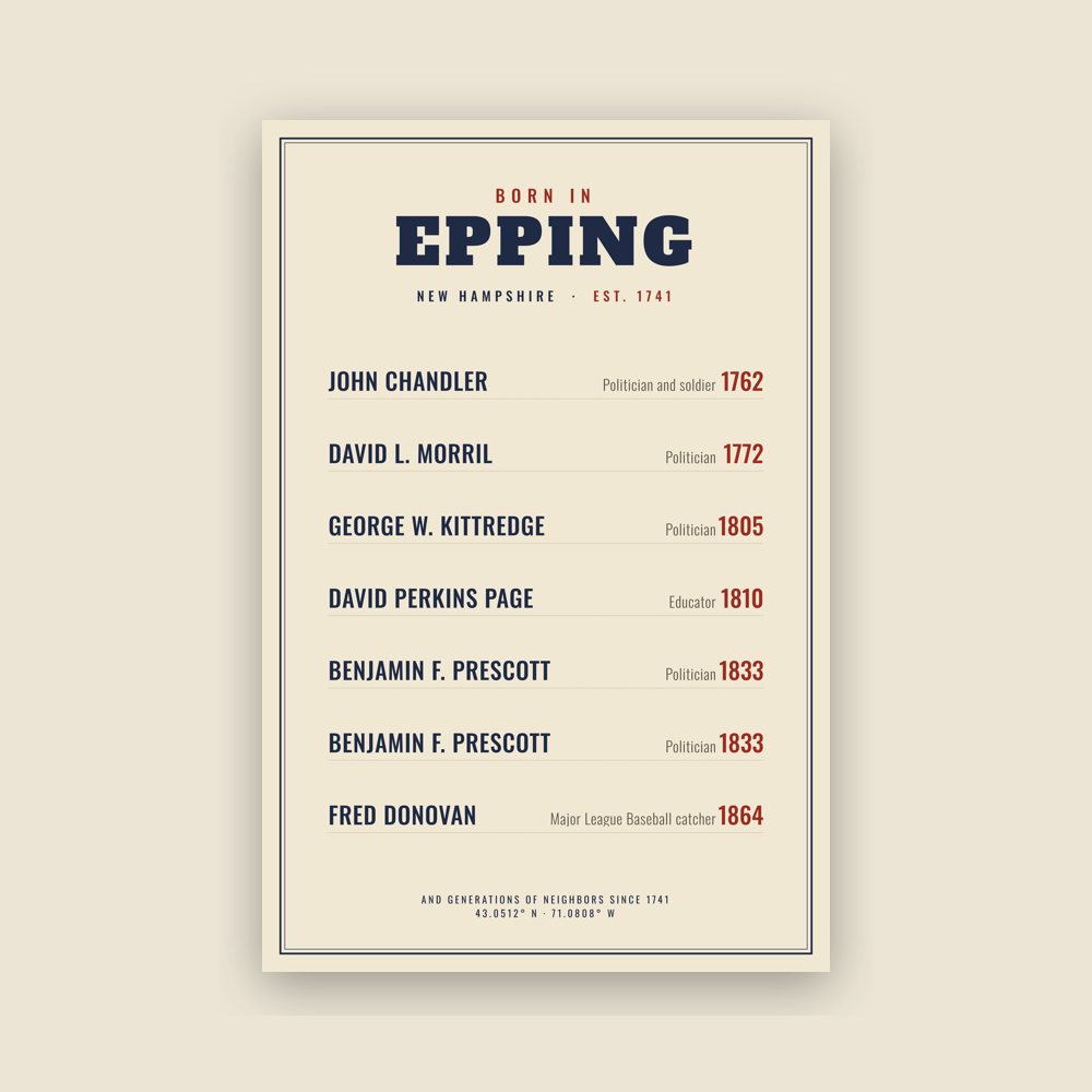 Epping “Born In” Poster