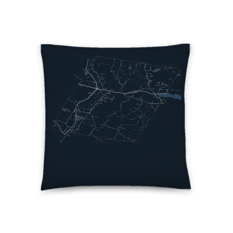 Epsom Map Throw Pillow