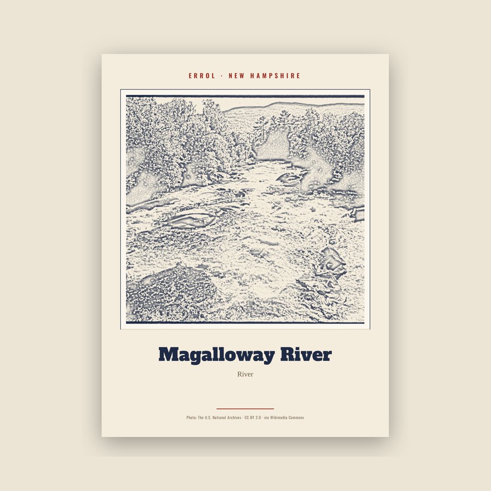 Errol Magalloway River Landmark Print