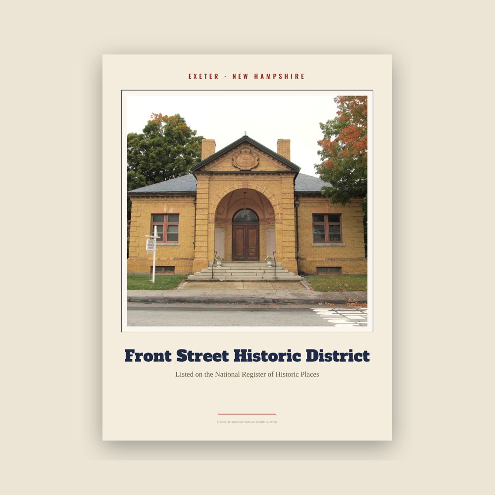 Exeter Front Street Historic District Landmark Print