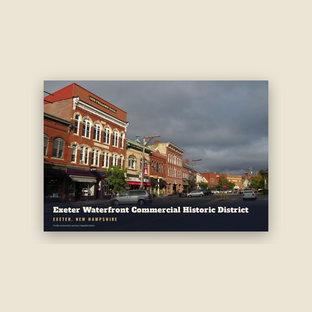 Exeter Exeter Waterfront Commercial Historic District Postcard