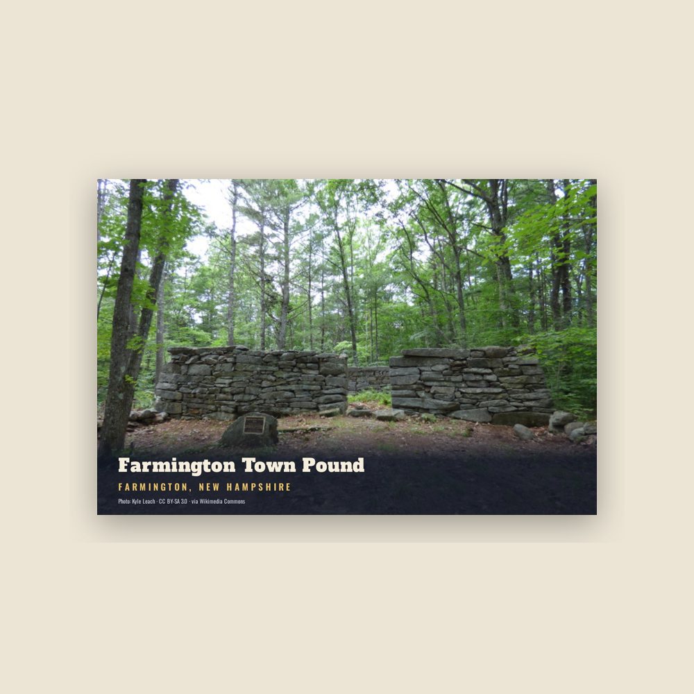 Farmington Farmington Town Pound Postcard
