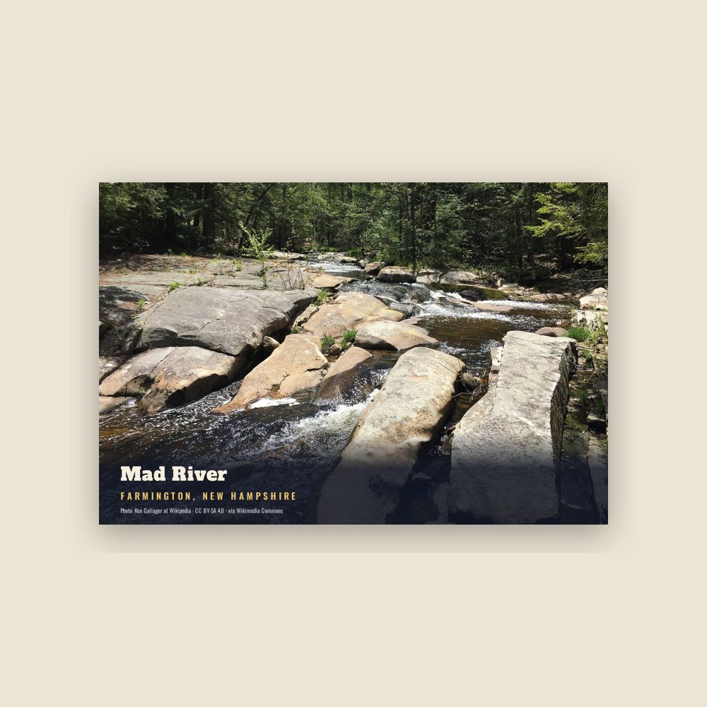 Farmington Mad River Postcard