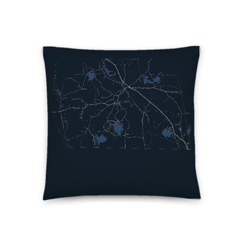 Fitzwilliam Map Throw Pillow