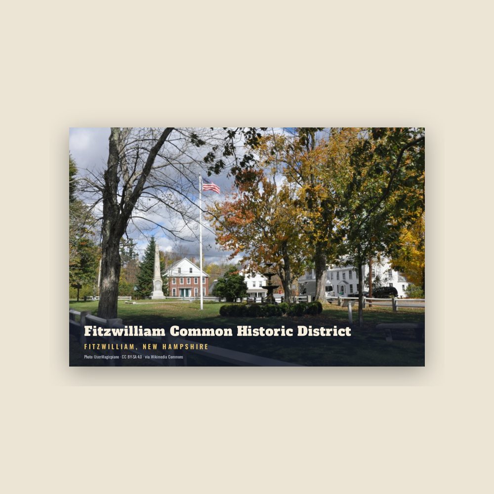 Fitzwilliam Fitzwilliam Common Historic District Postcard