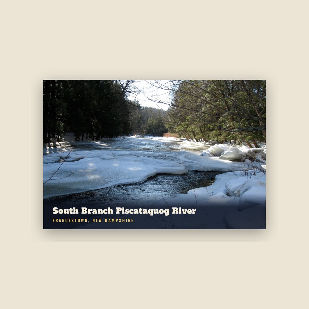 Francestown South Branch Piscataquog River Postcard