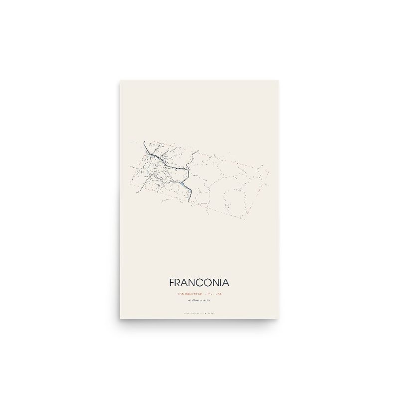 Franconia Street Map Poster · Linen