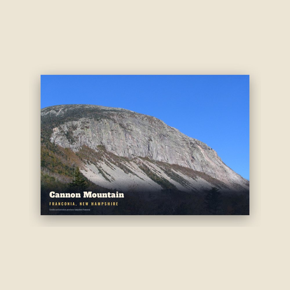 Franconia Cannon Mountain Postcard