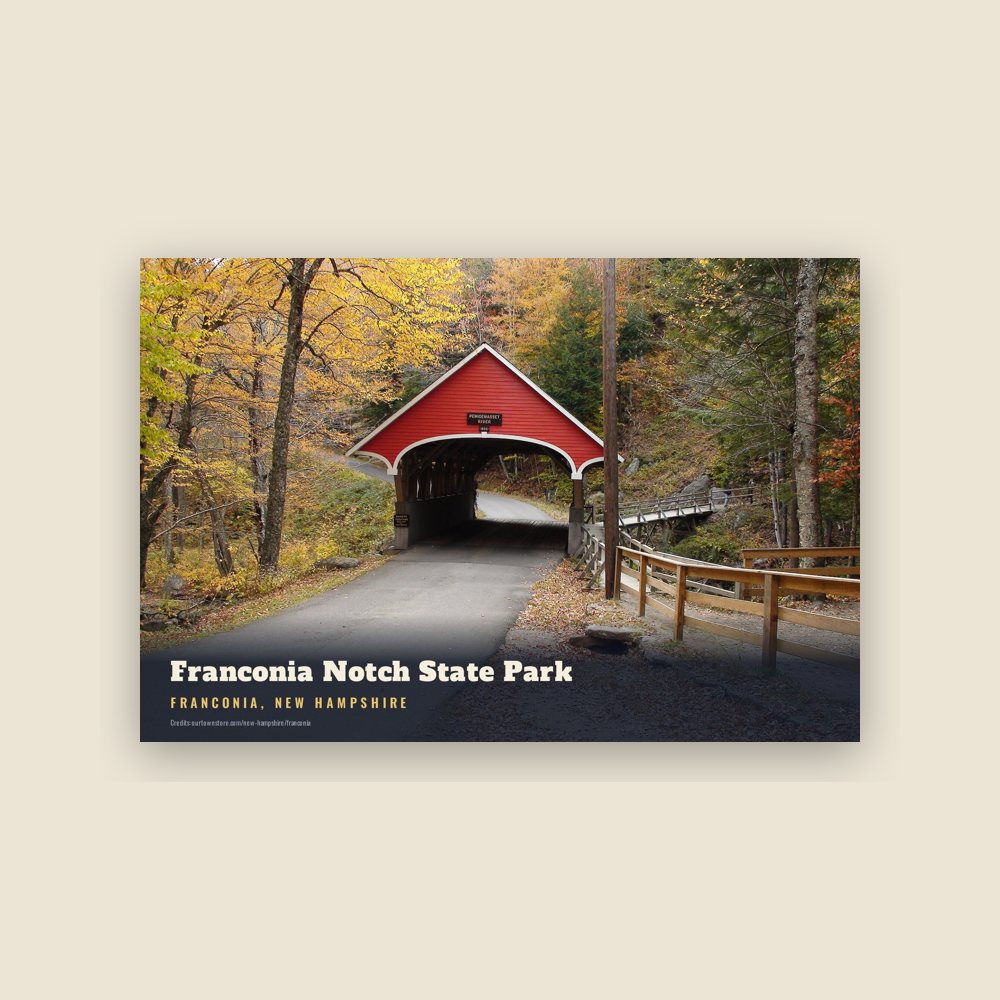 Franconia Franconia Notch State Park Postcard