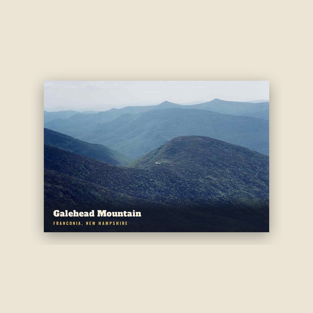 Franconia Galehead Mountain Postcard