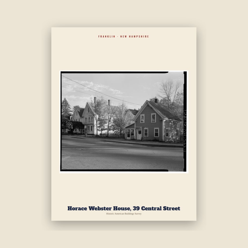 Franklin Horace Webster House, 39 Central Street Archive Print