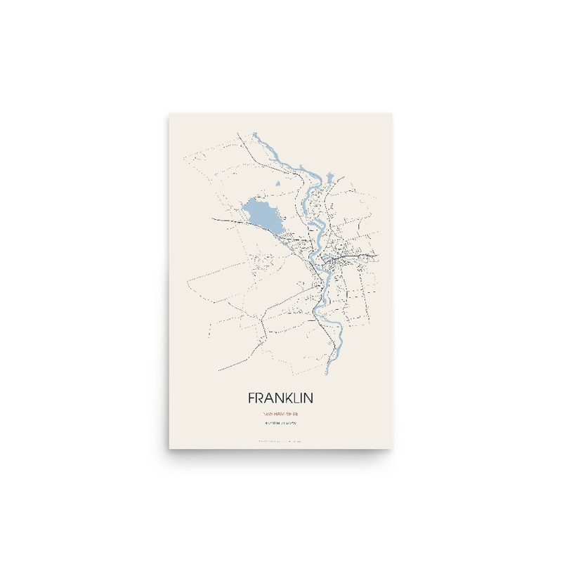 Franklin Street Map Poster · Linen