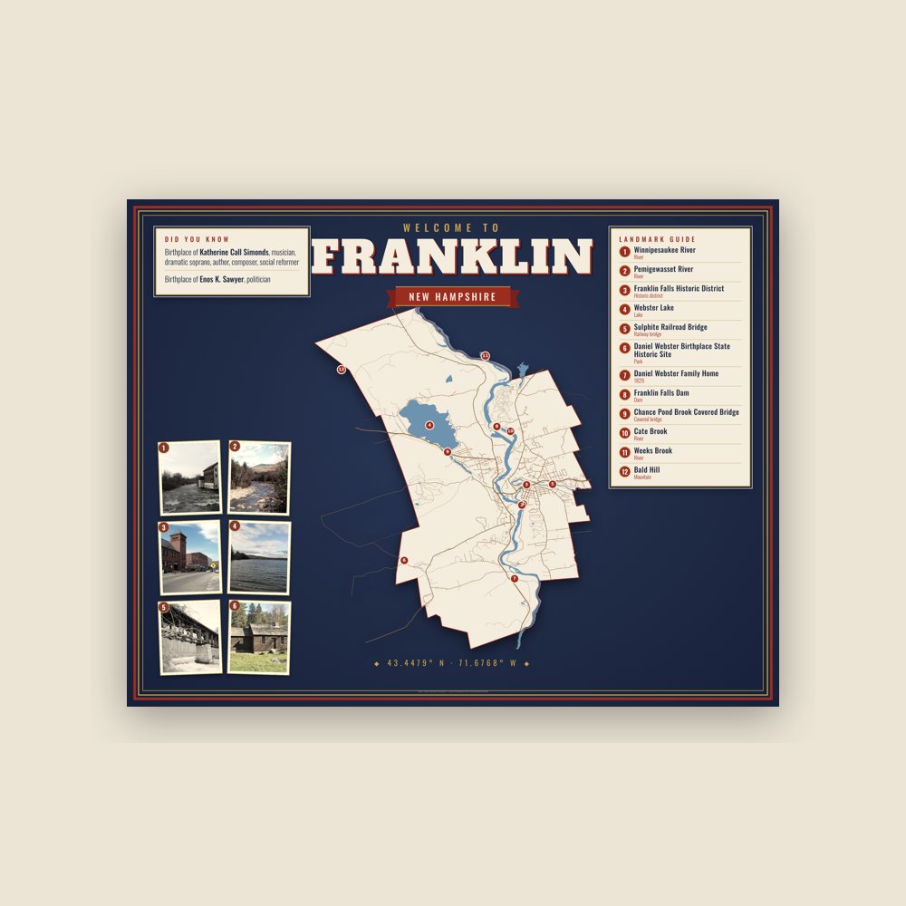 Franklin Map Placemat