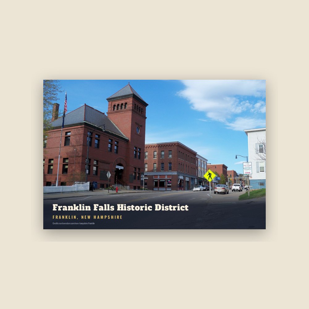 Franklin Franklin Falls Historic District Postcard