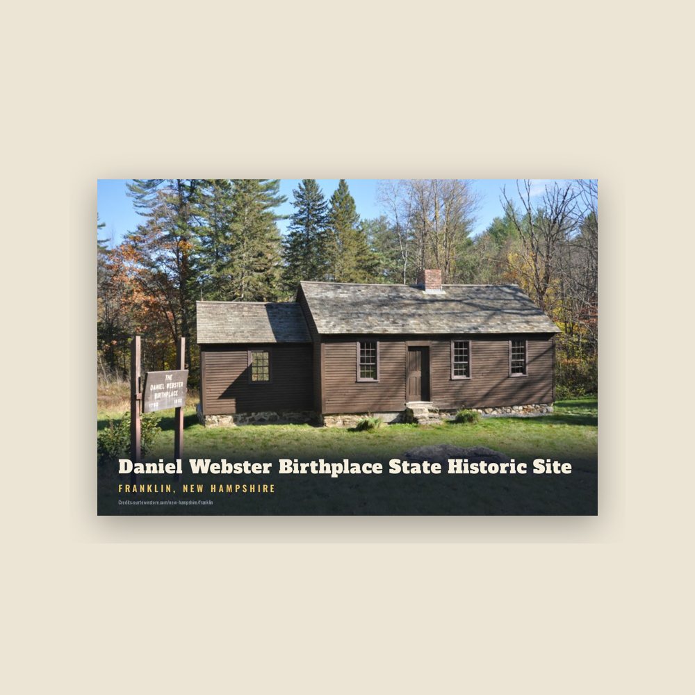 Franklin Daniel Webster Birthplace State Historic Site Postcard