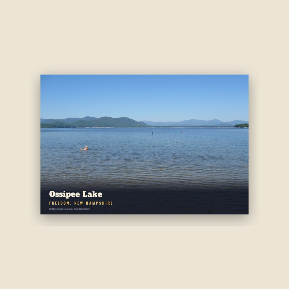 Freedom Ossipee Lake Postcard