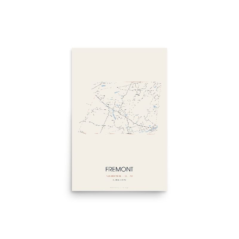Fremont Street Map Poster · Linen