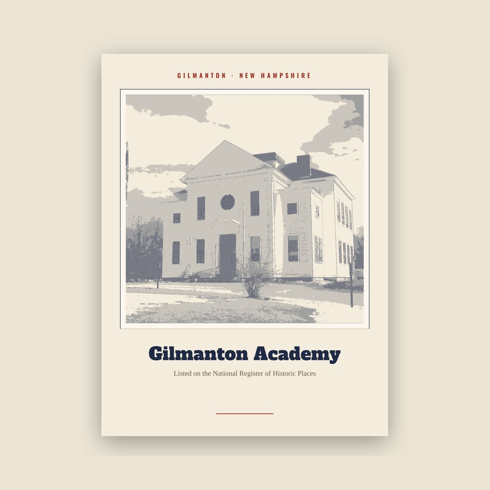 Gilmanton Gilmanton Academy Landmark Print