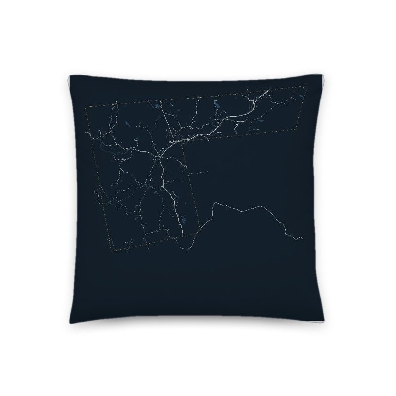 Gilsum Map Throw Pillow