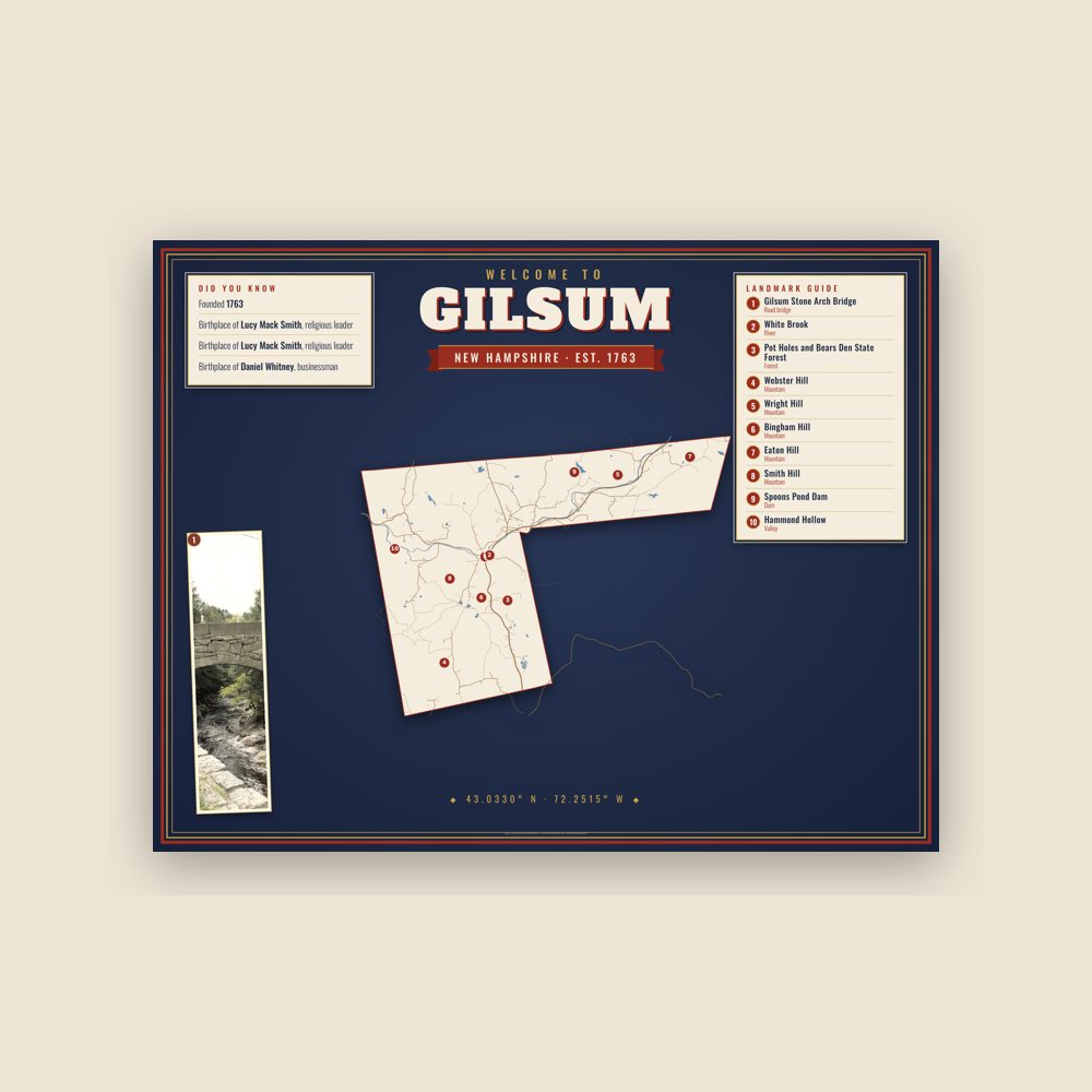 Gilsum Map Placemat