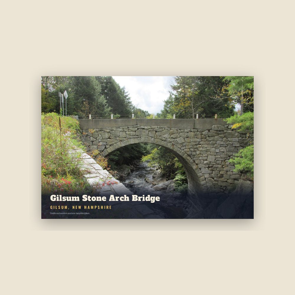 Gilsum Gilsum Stone Arch Bridge Postcard